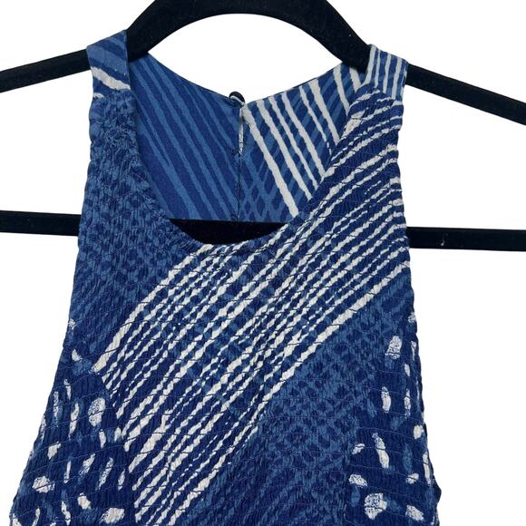 Maxi Dress Womens XS/S Smocked Lightweight Party Event Beachy Coastal Nautical - Picture 3 of 16